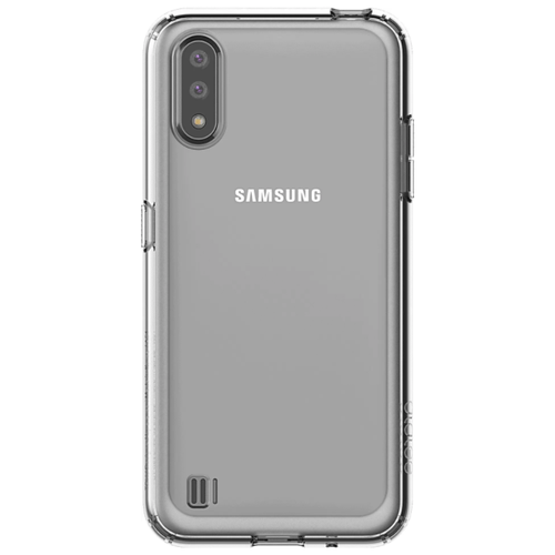 чехол samsung a01 tpu 1 0mm прозрачный Чехол Araree GP-FPA015KDA для Samsung Galaxy A01, прозрачный