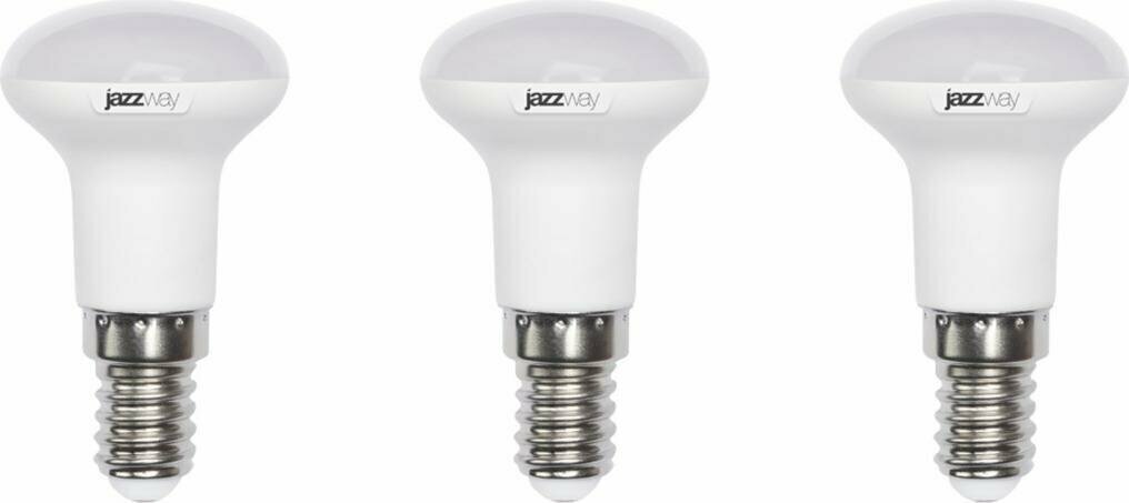 Светодиодная лампа JazzWay PLED Super Power 5W эквивалент 30W 3000K 400Лм E14 для спотов R39 (комплект из 3 шт)