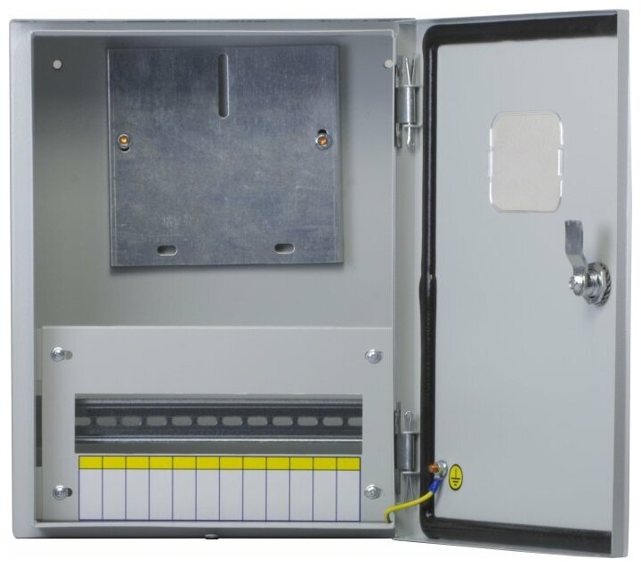 Щит учетный EKF ЩУ-1/1-0 (ЩУРН-1/12) IP54 PROxima навесной металл