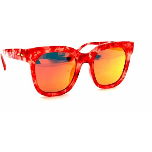 Солнцезащитные очки Polarized, оранжевый солнцезащитные очки kingseven круглые складные зеркальные поляризационные с защитой от уф коричневый