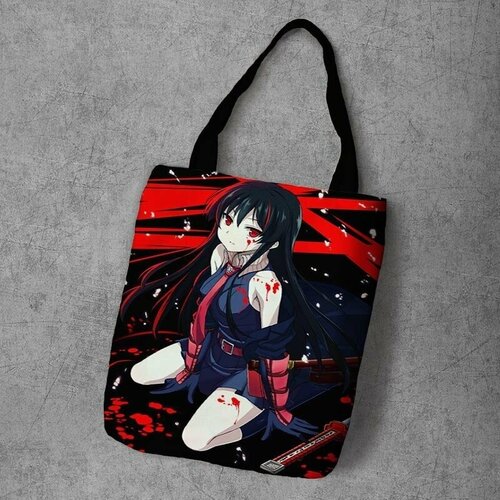 фото Сумка шоппер anime dakimakura, фактура рельефная, мультиколор
