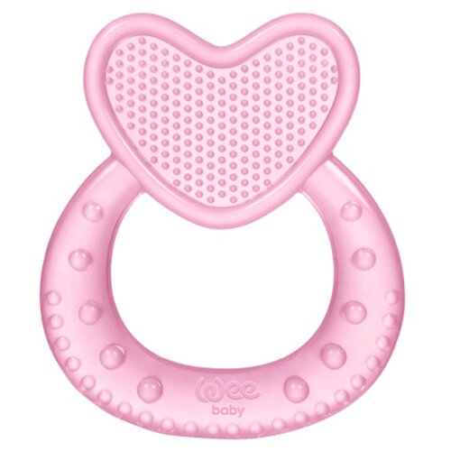 фото Weebaby силиконовый массажер для десен в форме сердечка, розовый wee baby