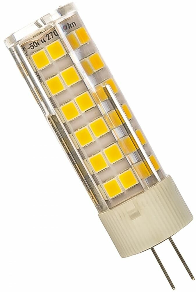 Лампы светодиодные стандарт LED JC-7W-220V-CER-827-G4 ЭРА (диод, капсула, 7Вт, тепл, G4) - фотография № 3