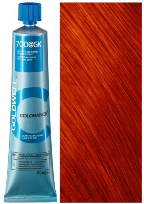 Краска для волос тонирующая Goldwell Colorance 7OO Gk рыжий с медным сиянием 60 мл