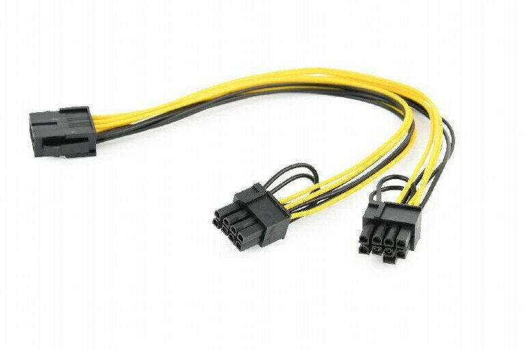 Аксессуар Кабель питания Gembird Cablexpert PCI-Express 2x6+2pin/M to 8pin/F 30cm CC-PSU-85