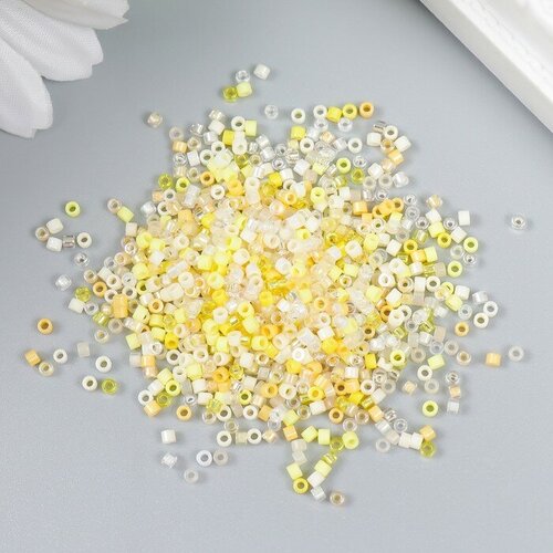 Бисер стекло 120 Перламутр Жёлтое ассорти 10 гр 336₽