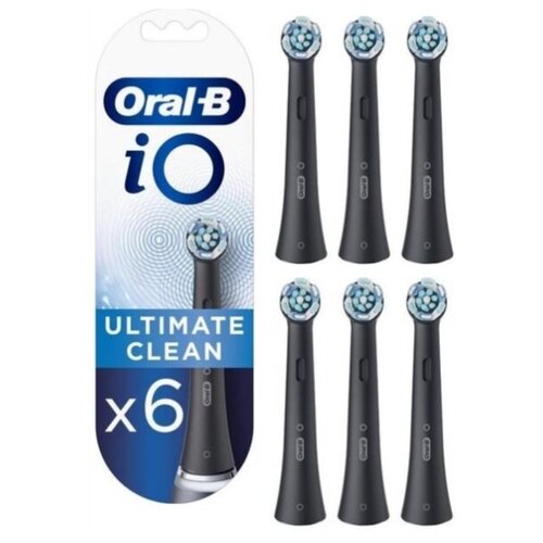 Насадки для зубных щеток Oral-B iO Ultimate Clean Black 6шт