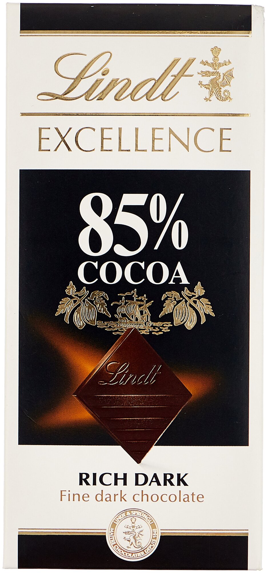 Lindt Excellence темный шоколад с карамелью и морской солью , 100 г