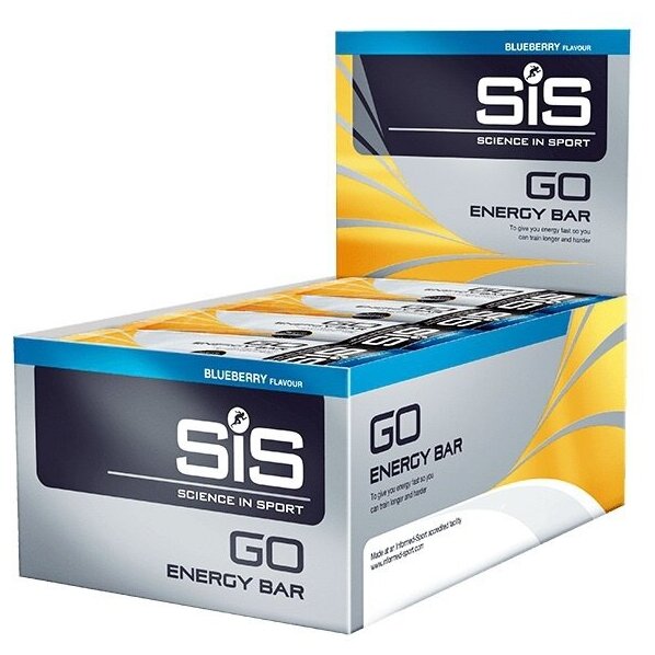 Углеводный энергетический батончик SiS GO Energy Bar, упаковка 30шт по 40г (Голубика)