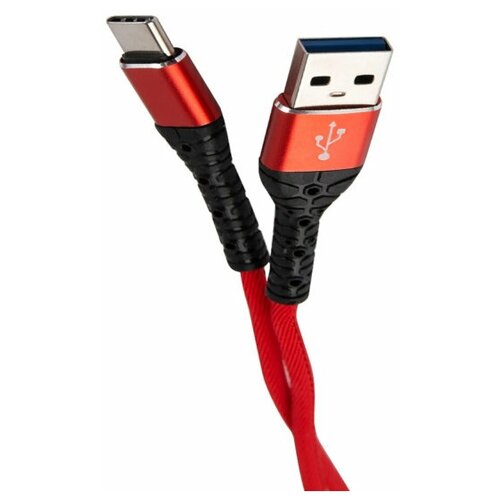 Аксессуар mObility USB - Type-C 3А Red УТ000024535