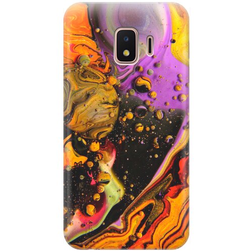 фото Силиконовый чехол на samsung galaxy j2 core / самсунг джей 2 кор с принтом "разноцветные капли" gosso