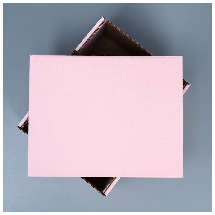 Складная коробка "Розовая", 31,2 х 25,6 х 16,1 см - фотография № 2