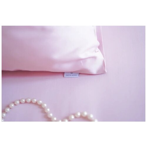 фото Комплект постельного белья siesta home семейный розовый жемчуг (2х150х200, 240х260, 50х70)