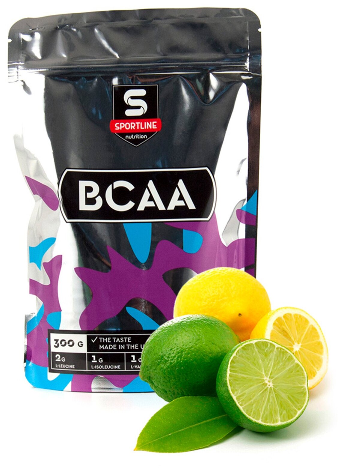 Аминокислоты SportLine BCAA 2:1:1 Bag 300g (Лимон-лайм)