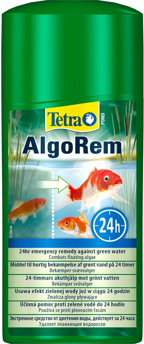 TETRA POND ALGOREM средство против цветения воды в водоемах (1 л х 2 шт)