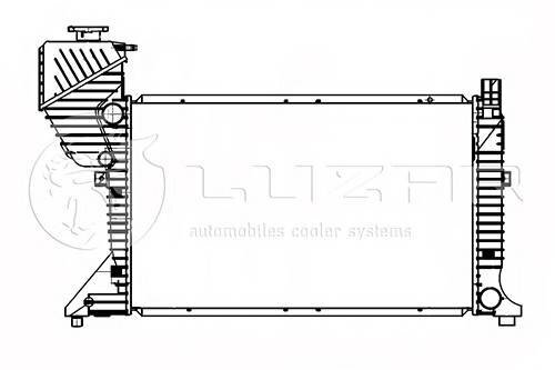 Радиатор охлаждения mercedes sprinter (00-) Luzar LRC1550