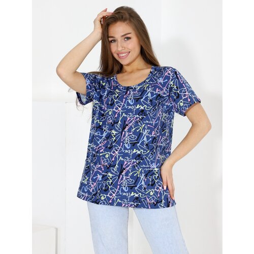 фото Футболка папа швей, размер 48, синий