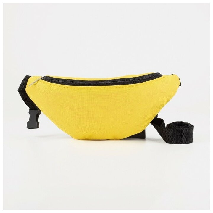 фото Поясная сумка на молнии, цвет жёлтый