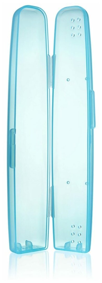 Зубная щетка Hapica DBM-5B ионная звуковая электрическая с футляром.Чистит без зубной пасты. Синяя - фотография № 6