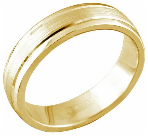 Кольцо обручальное Эстет, красное золото, 585 проба, размер 20.5