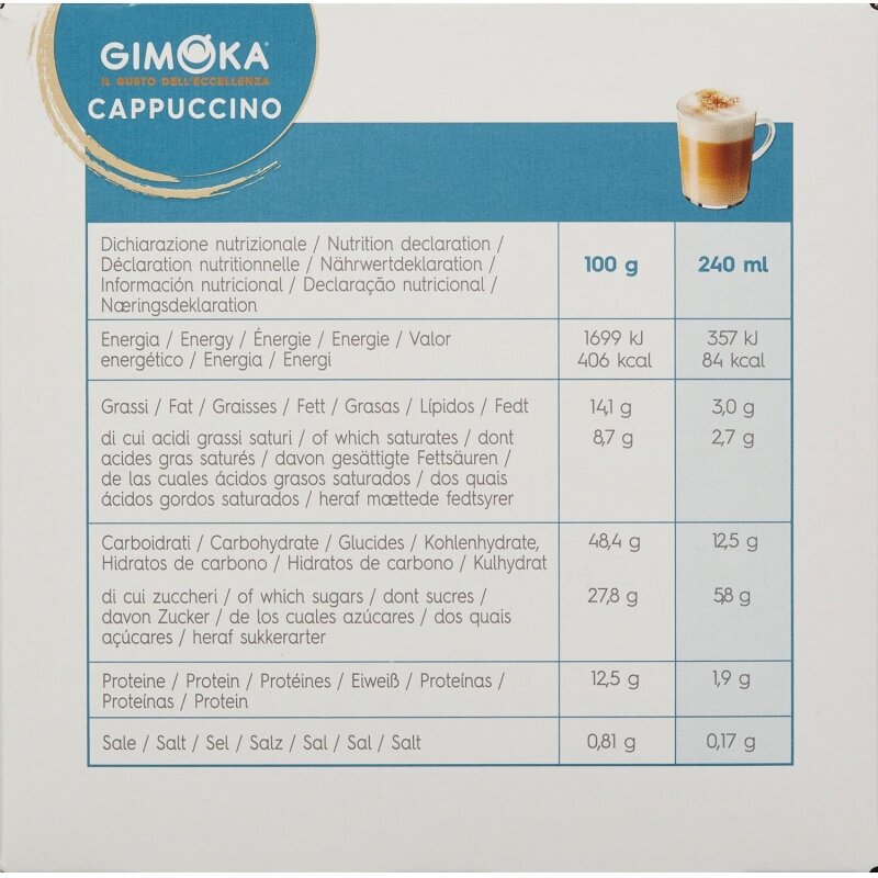 Кофе в капсулах Gimoka Dolce Gusto Cappucino (DG), 16кап/уп - фотография № 3