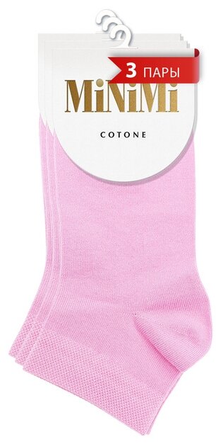 Женские носки MiNiMi укороченные, размер 39-41 (25-27), розовый