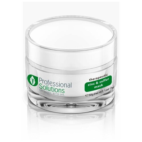 Professional Solutions Therapeutic ZincSulfur Mask - Лечебная маска для лица для жирной и проблемной кожи с цинком и серой, 50 г