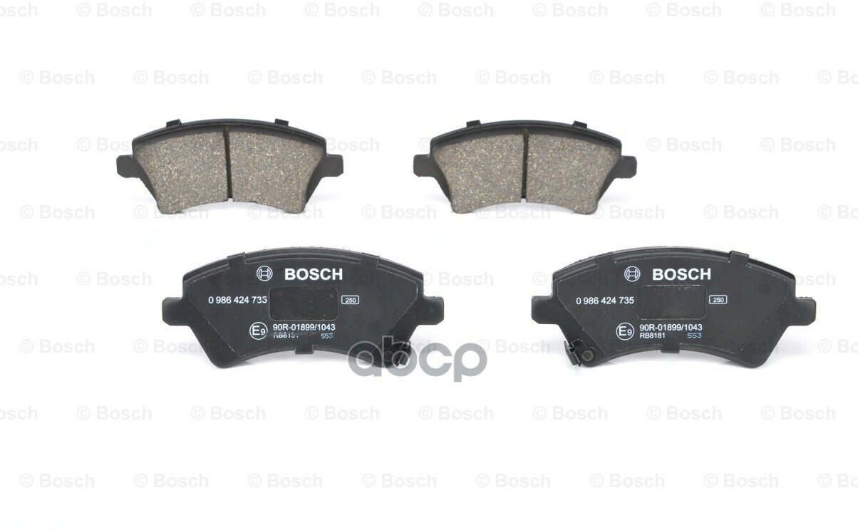 Колодки Тормозные Дисковые | Перед | Bosch арт. 0986424735