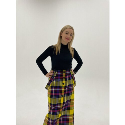 фото Юбка hocuhechocu, размер 46-48, желтый, розовый