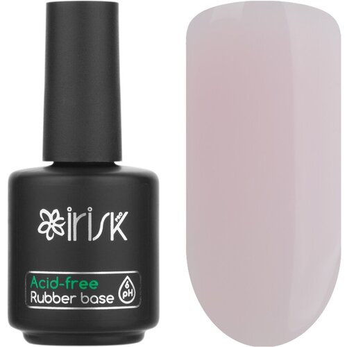 База каучуковая бескислотная IRISK Acid-free Rubber Base, 18мл (09 Light Pink) база для ногтей irisk acid free rubber base 10 мл