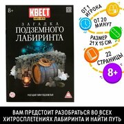 Книга-квест Загадка подземного лабиринта версия 2, 8+