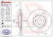 BREMBO 09. R104.11 Диск торм. пер. вент.[330x32] 5 отв.