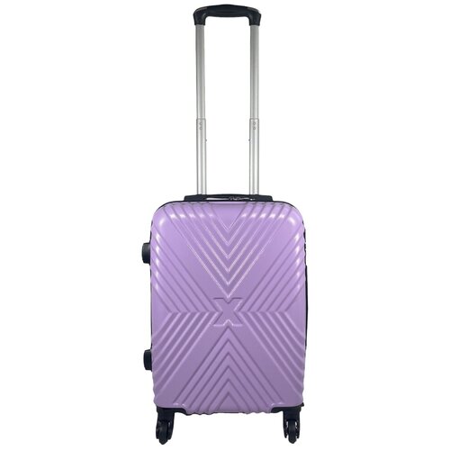 фото Чемодан – ручная кладь (размер s) 40 л, 55x36x20 см, съемные колеса , цвет сиреневый king of king