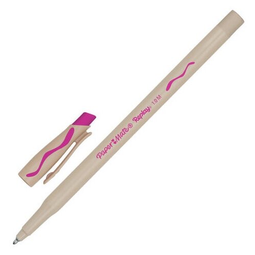 Paper Mate Ручка шариковая Replay M, 1.2 мм, S0851441, розовый цвет чернил, 1 шт.
