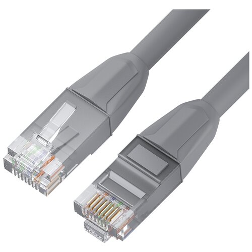 Патч-корд GCR RJ-45 - RJ-45 (GCR-LSZH62), 1 м, серый