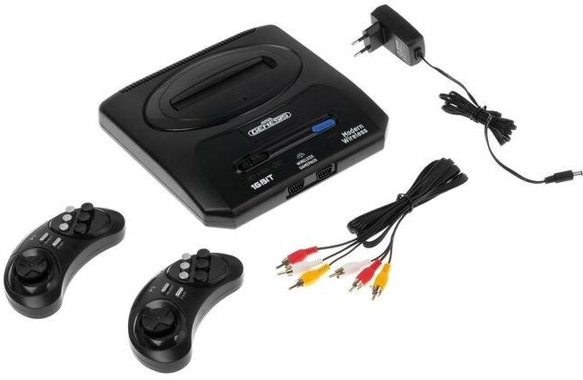Игровая приставка Sega Retro Genesis Modern Wireless,16 Bit, 2 беспр. джойст,170 игр, черная