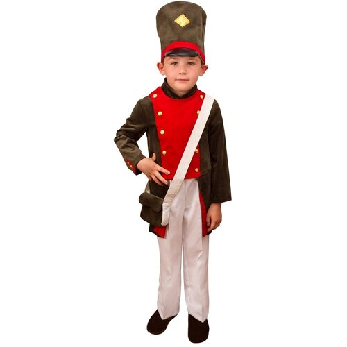 Костюм детский Оловянный солдатик (128) карнавальный костюм солдатик в брюках рост 122–128 см