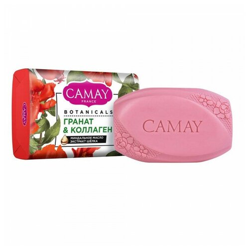 Unilever (Юнилевер) Мыло туалетное Camay Botanicals Цветы граната 85 гр unilever юнилевер гель для душа camay botanicals цветы граната 250 мл