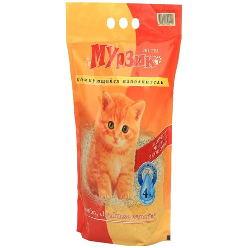 Комкующийся наполнитель Мурзик Экстра 4 л