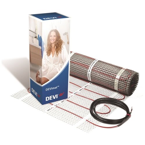 теплый пол devi devicomfort 150t dtir 150 375вт Нагревательный мат, DEVI, DEVIcomfort 150T (DTIR-150) 150 Вт/м2 1800 Вт, 12 м2, 2400х50 см, длина кабеля 24 м