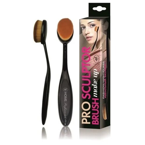 набор кистей для макияжа bs 02 tf cosmetics home professional 1 шт Кисть д/макияжа щётка универс овал TF 61508 картон. короб 4210255