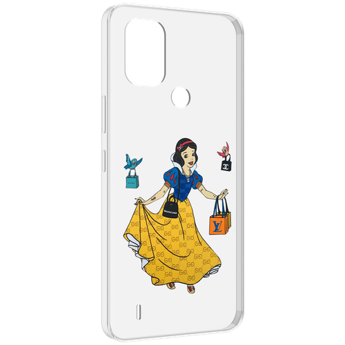 Чехол MyPads модная-принцесса женский для Nokia C31 задняя-панель-накладка-бампер