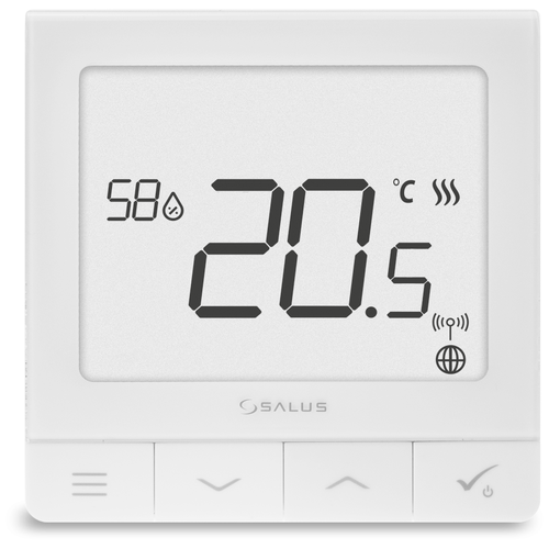 Терморегулятор SALUS Controls SQ610 белый терморегулятор salus controls at10 белый