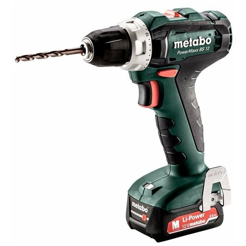 Дрель акк Метабо Power Maxх BS 12 2х20Ah LiIon 1638700₽