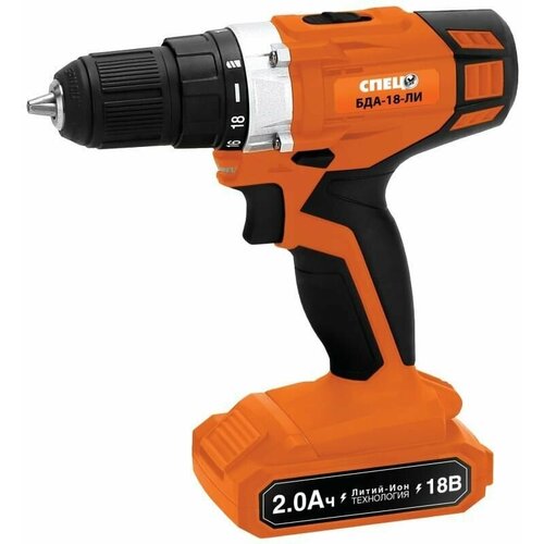 Дрель-шуруповерт аккумуляторная БДА-18-ЛИ 18 В Li-ion 2x2 Ач 814700₽
