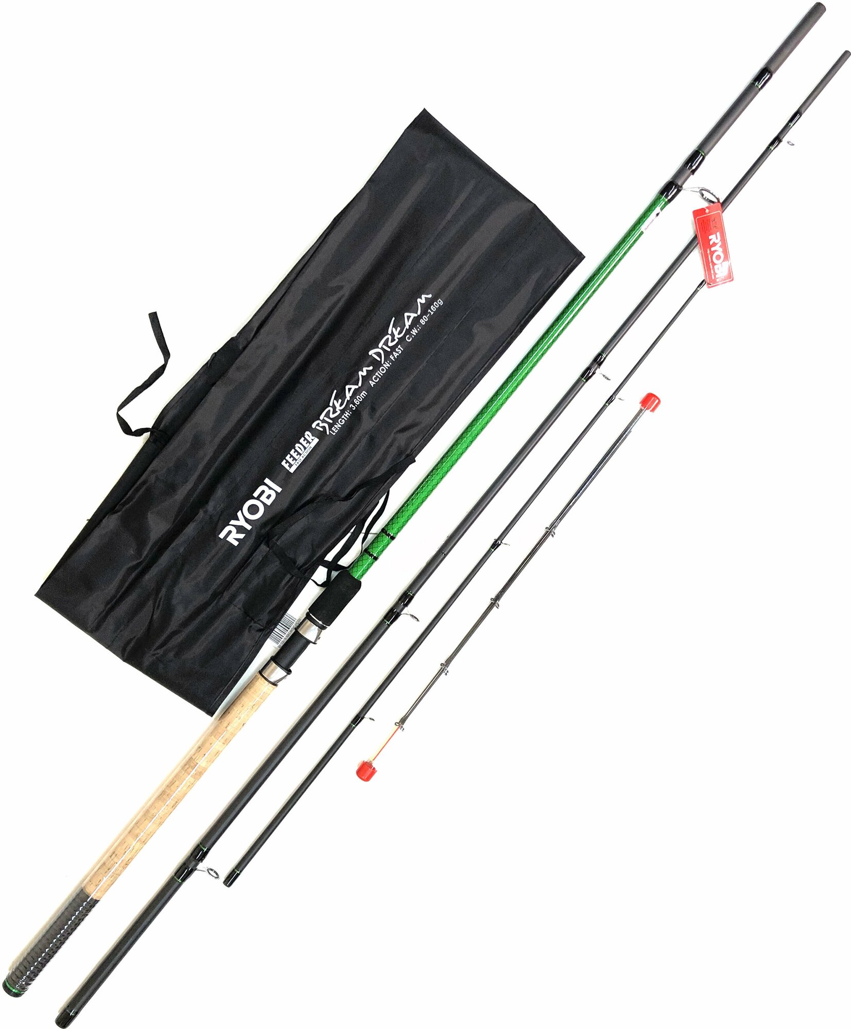 Удилище фидерное RYOBI BREAM DREAM 3,60m 80-160g IM8