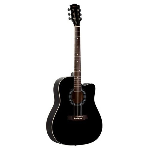 акустическая гитара phil pro as 4004 n натурального цвета Акустическая гитара Phil Pro AS-4104 BK черный