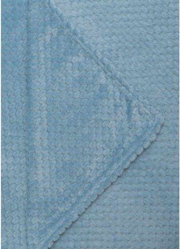 Плед TEXREPUBLIC Deco фланель, 150х200, голубой (28882) - фотография № 3