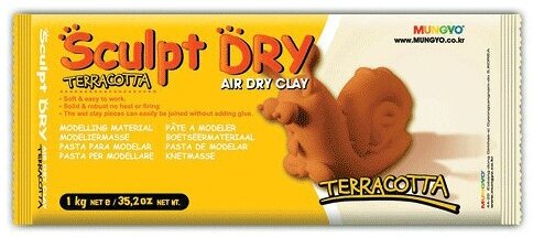 Mungyo Глина для моделирования 1000g террракотовая Sculpt Dry