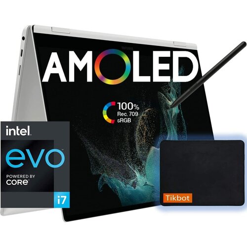 SAMSUNG Galaxy Book2 Pro 360 156 дюйма - Ноутбук с сенсорным экраном AMOLED- Intel 12 с ковриком для мыши16 ГБ ОЗУ 1 ТБ SSD 16850000₽